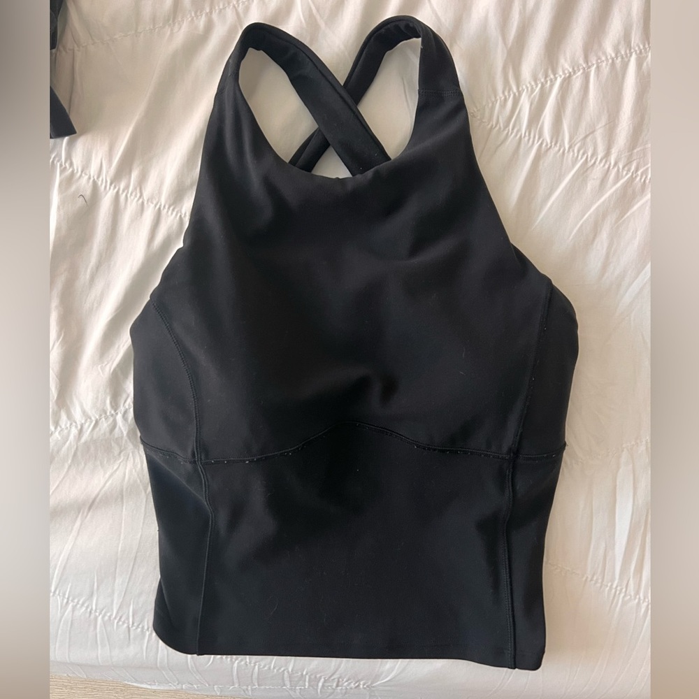 Lululemon full length high neck tank top.